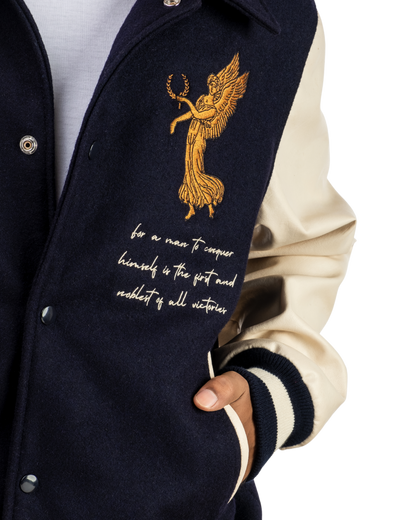 Victorie Letterman Bomber Jacket